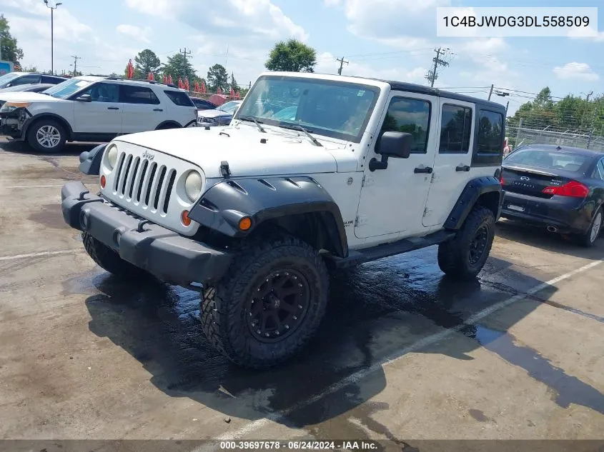 2013 Jeep Wrangler Unlimited Sport VIN: 1C4BJWDG3DL558509 Lot: 39697678