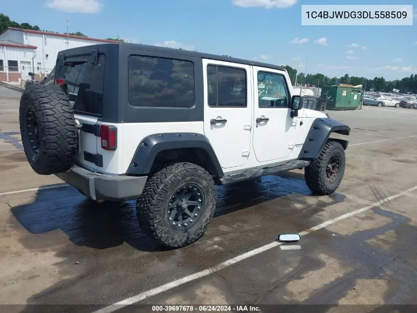 2013 Jeep Wrangler Unlimited Sport VIN: 1C4BJWDG3DL558509 Lot: 39697678