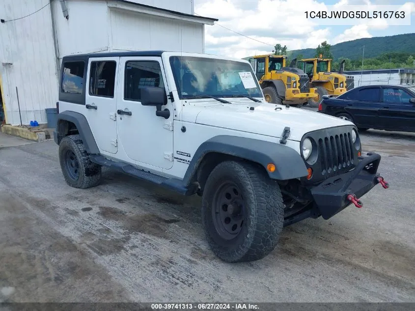 2013 Jeep Wrangler Unlimited Sport VIN: 1C4BJWDG5DL516763 Lot: 39741313