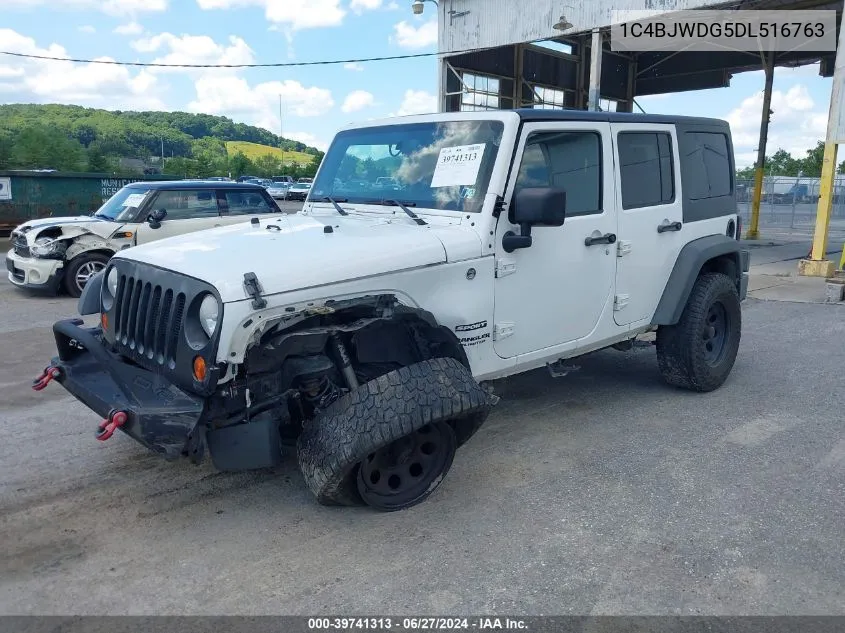 2013 Jeep Wrangler Unlimited Sport VIN: 1C4BJWDG5DL516763 Lot: 39741313