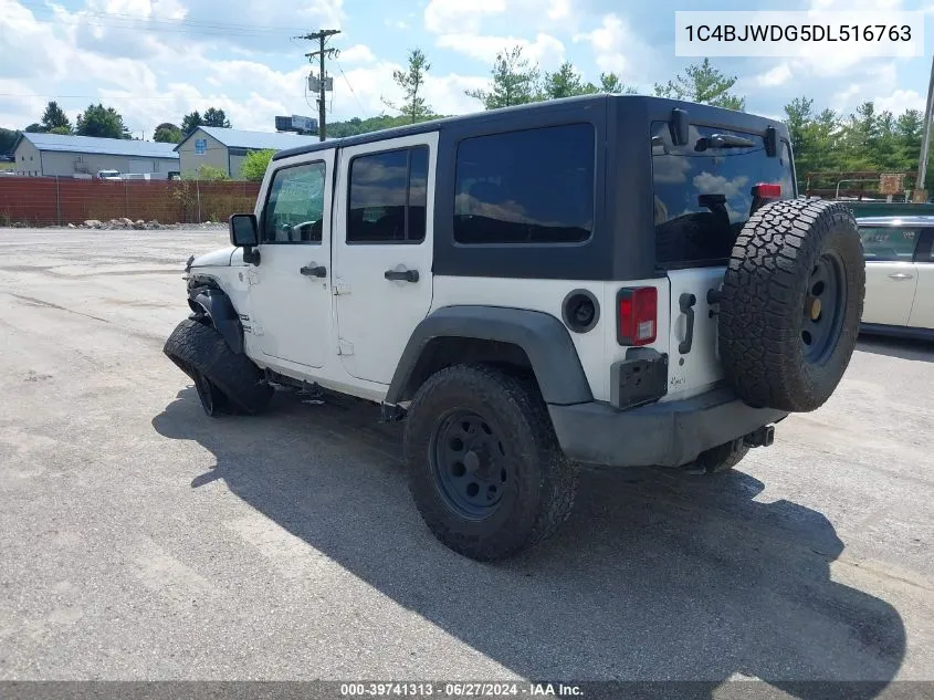 2013 Jeep Wrangler Unlimited Sport VIN: 1C4BJWDG5DL516763 Lot: 39741313