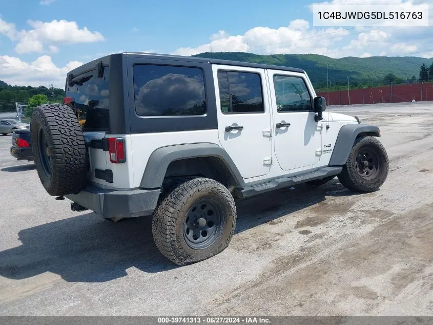 1C4BJWDG5DL516763 2013 Jeep Wrangler Unlimited Sport