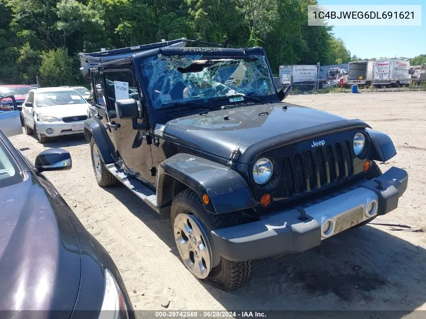 2013 Jeep Wrangler Unlimited Sahara VIN: 1C4BJWEG6DL691621 Lot: 39742569