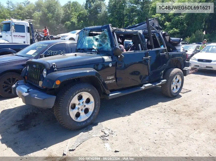 2013 Jeep Wrangler Unlimited Sahara VIN: 1C4BJWEG6DL691621 Lot: 39742569