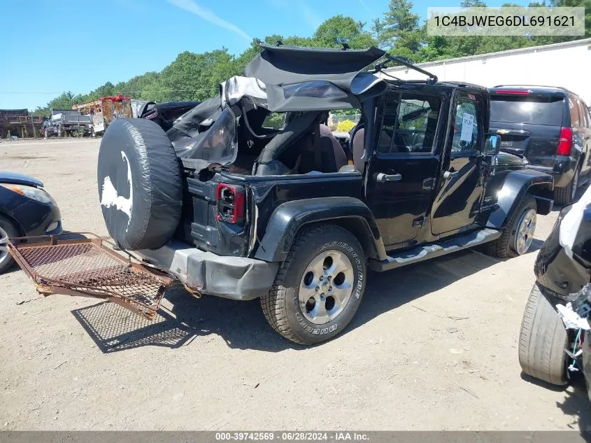 2013 Jeep Wrangler Unlimited Sahara VIN: 1C4BJWEG6DL691621 Lot: 39742569