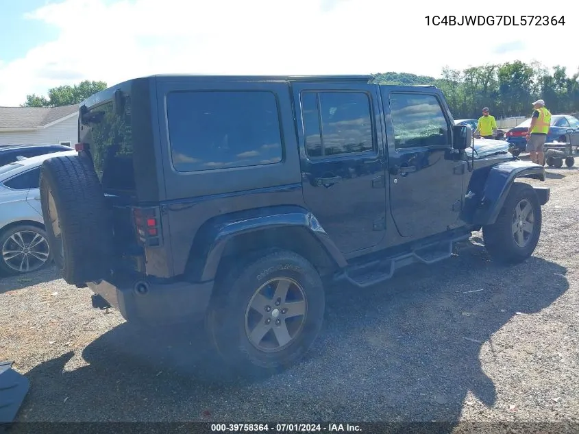 2013 Jeep Wrangler Unlimited Freedom Edition VIN: 1C4BJWDG7DL572364 Lot: 39758364