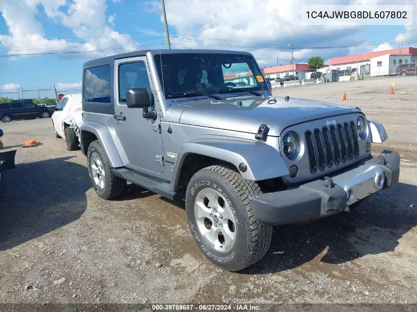 2013 Jeep Wrangler Sahara VIN: 1C4AJWBG8DL607802 Lot: 39759687