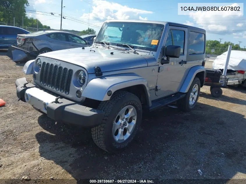 1C4AJWBG8DL607802 2013 Jeep Wrangler Sahara