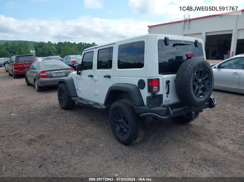 2013 Jeep Wrangler Unlimited Sahara VIN: 1C4BJWEG5DL591767 Lot: 39772943