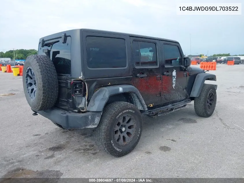 1C4BJWDG9DL703522 2013 Jeep Wrangler Unlimited Sport