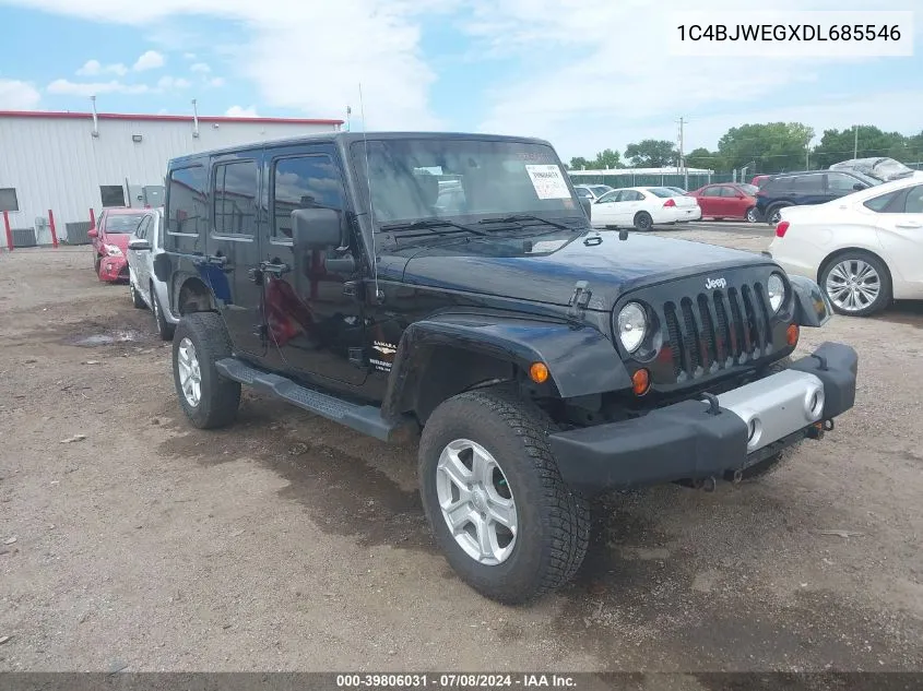 1C4BJWEGXDL685546 2013 Jeep Wrangler Unlimited Sahara