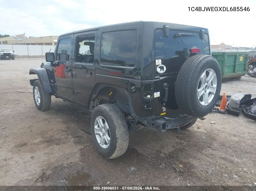 2013 Jeep Wrangler Unlimited Sahara VIN: 1C4BJWEGXDL685546 Lot: 39806031