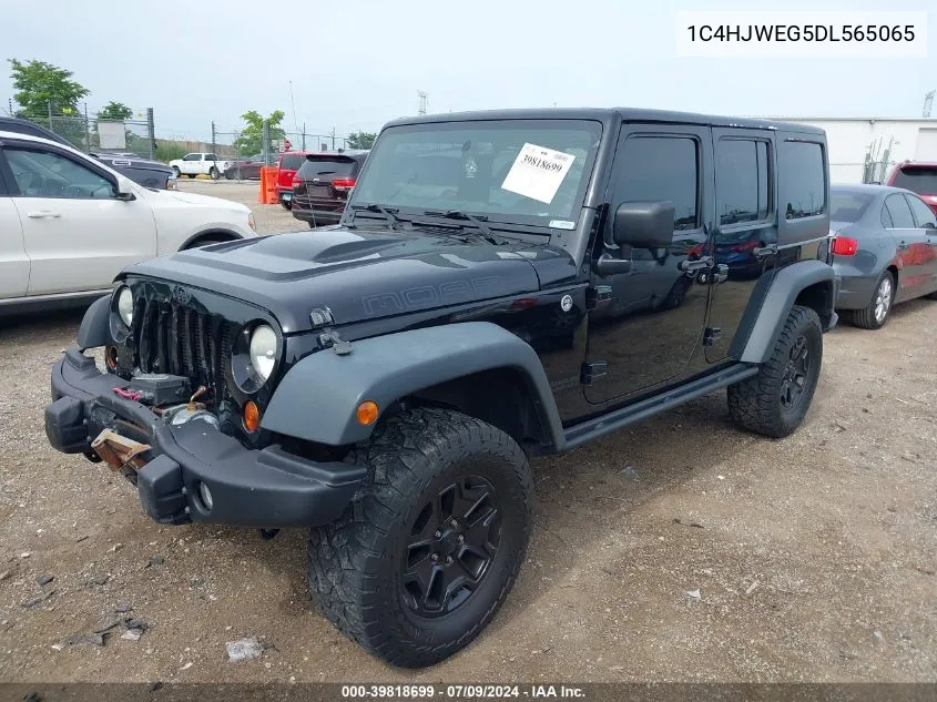 2013 Jeep Wrangler Unlimited Moab VIN: 1C4HJWEG5DL565065 Lot: 39818699