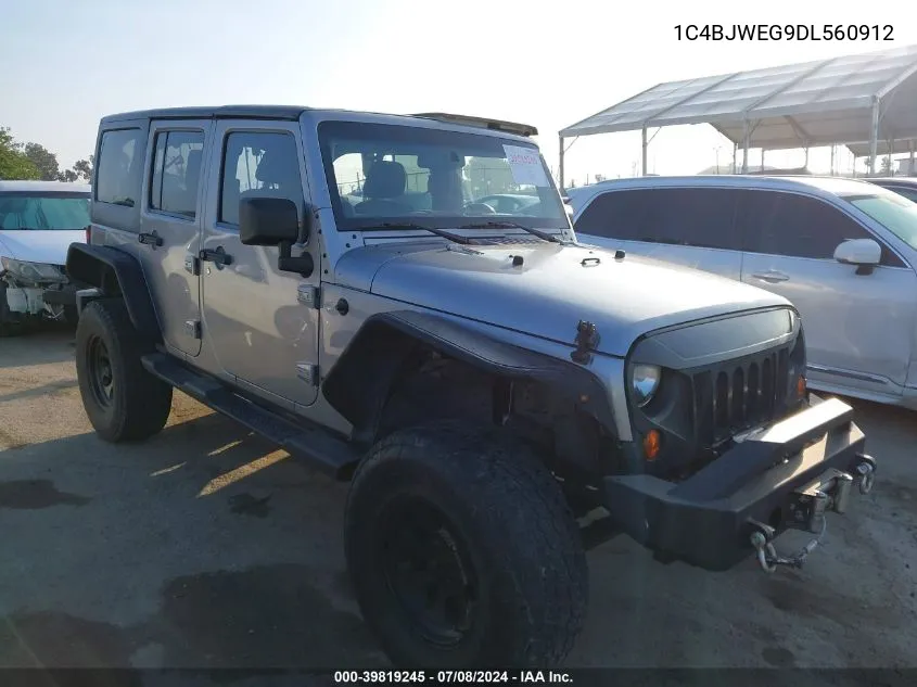 2013 Jeep Wrangler Unlimited Sahara VIN: 1C4BJWEG9DL560912 Lot: 39819245