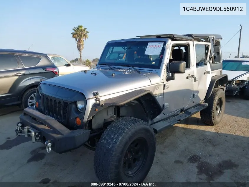 1C4BJWEG9DL560912 2013 Jeep Wrangler Unlimited Sahara