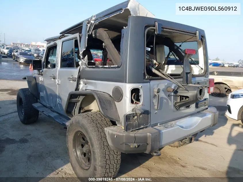 1C4BJWEG9DL560912 2013 Jeep Wrangler Unlimited Sahara