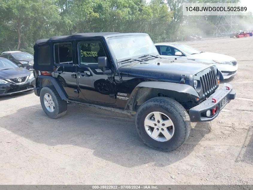 1C4BJWDG0DL502589 2013 Jeep Wrangler Unlimited Sport