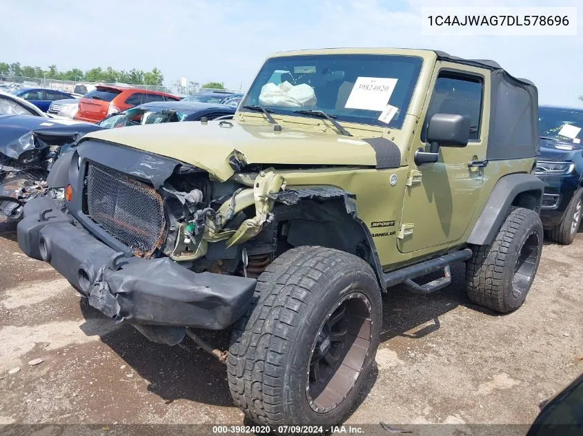 1C4AJWAG7DL578696 2013 Jeep Wrangler Sport