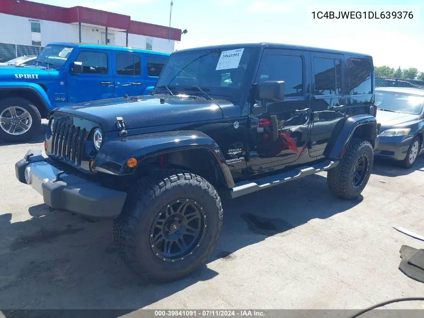 1C4BJWEG1DL639376 2013 Jeep Wrangler Unlimited Sahara