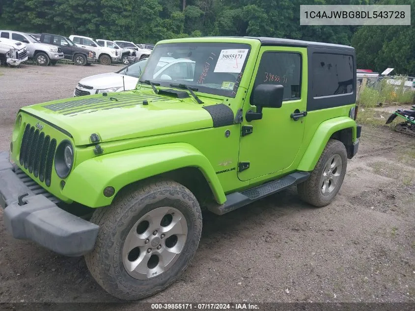 1C4AJWBG8DL543728 2013 Jeep Wrangler Sahara