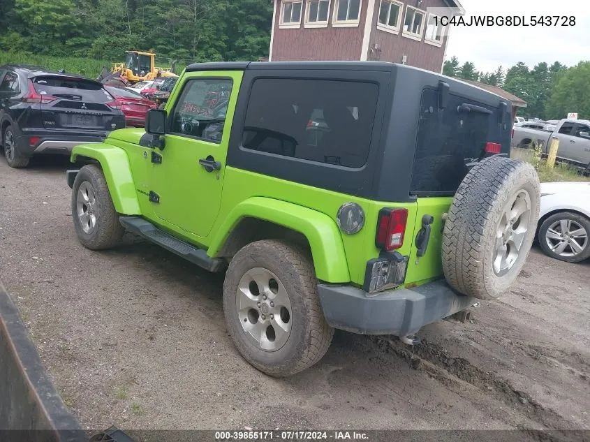 2013 Jeep Wrangler Sahara VIN: 1C4AJWBG8DL543728 Lot: 39855171