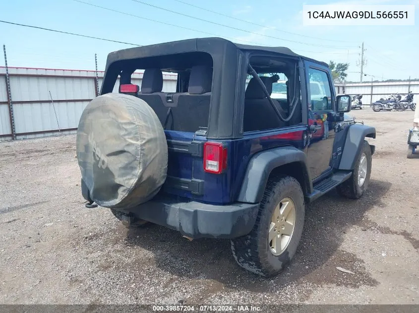 2013 Jeep Wrangler Sport VIN: 1C4AJWAG9DL566551 Lot: 39857204