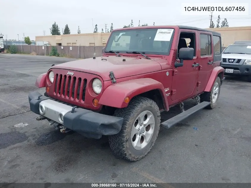 1C4HJWEG1DL607456 2013 Jeep Wrangler Unlimited Sahara