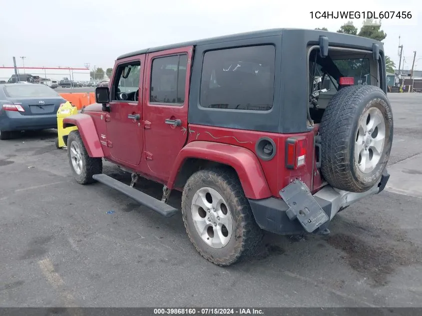 1C4HJWEG1DL607456 2013 Jeep Wrangler Unlimited Sahara