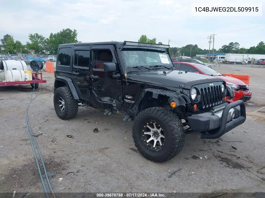 2013 Jeep Wrangler Unlimited Sahara VIN: 1C4BJWEG2DL509915 Lot: 39870788