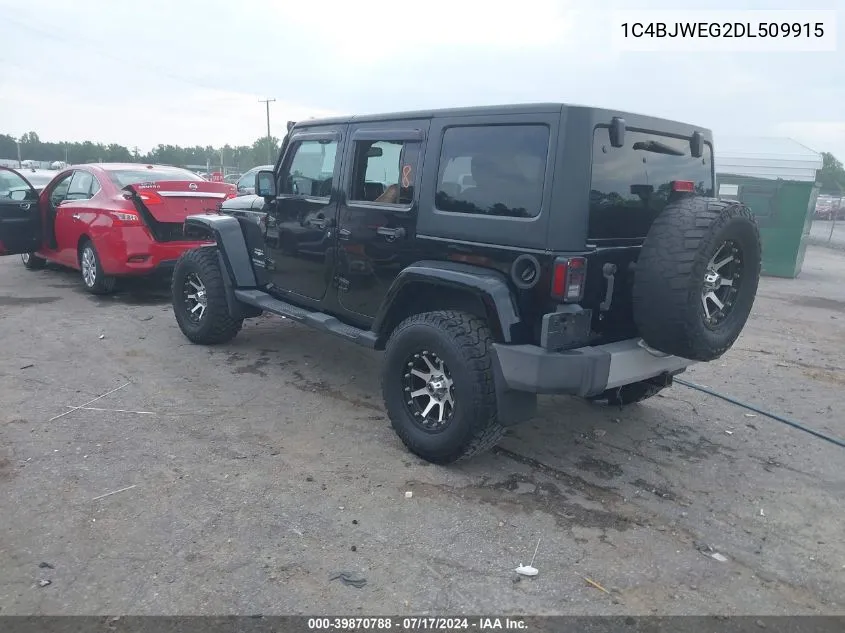 1C4BJWEG2DL509915 2013 Jeep Wrangler Unlimited Sahara