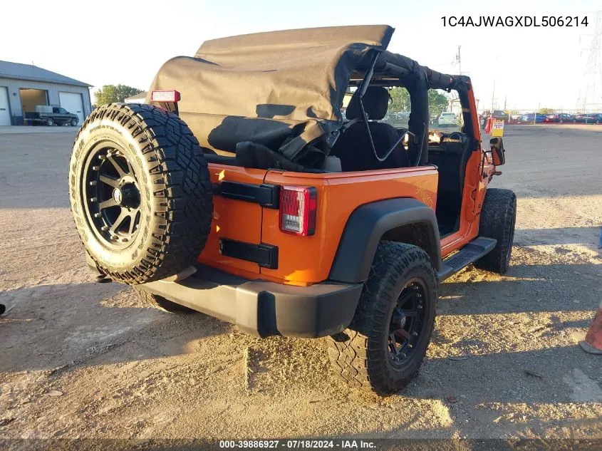 1C4AJWAGXDL506214 2013 Jeep Wrangler Sport