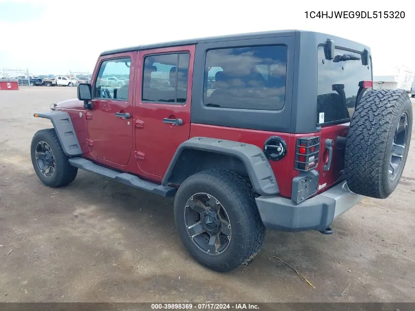 2013 Jeep Wrangler Unlimited Sahara VIN: 1C4HJWEG9DL515320 Lot: 39898369