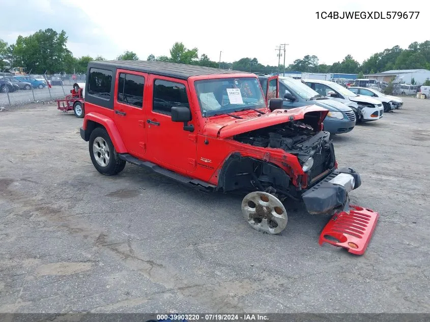 1C4BJWEGXDL579677 2013 Jeep Wrangler Unlimited Sahara