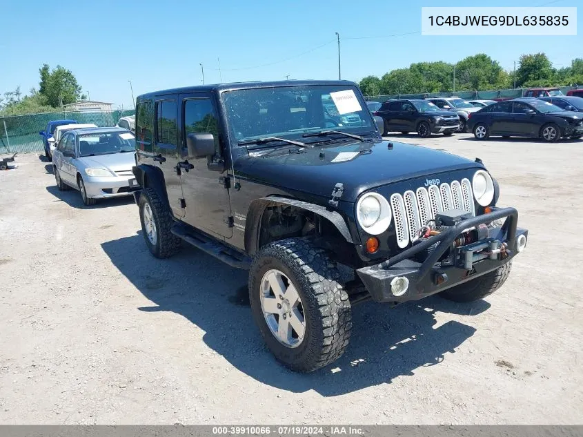 2013 Jeep Wrangler Unlimited Sahara VIN: 1C4BJWEG9DL635835 Lot: 39910066