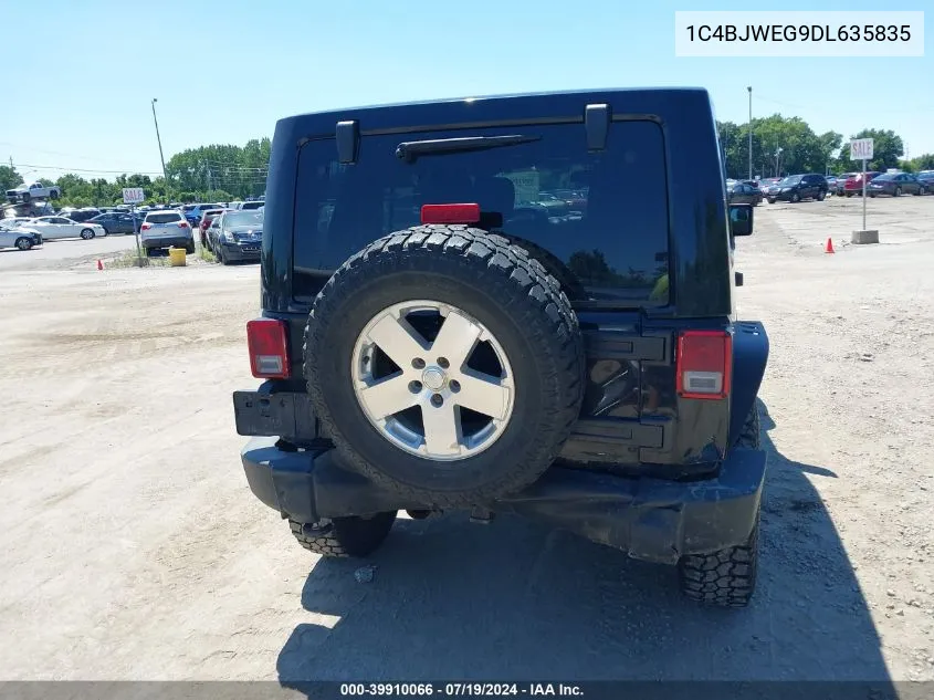 2013 Jeep Wrangler Unlimited Sahara VIN: 1C4BJWEG9DL635835 Lot: 39910066