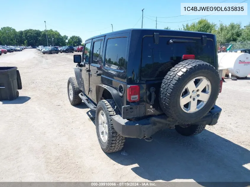 2013 Jeep Wrangler Unlimited Sahara VIN: 1C4BJWEG9DL635835 Lot: 39910066