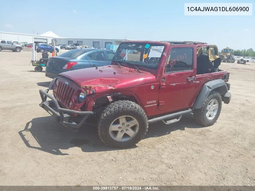 2013 Jeep Wrangler Sport VIN: 1C4AJWAG1DL606900 Lot: 39913757