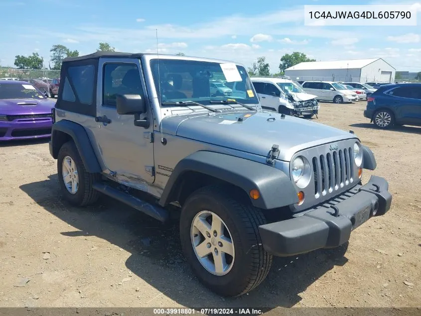 2013 Jeep Wrangler Sport VIN: 1C4AJWAG4DL605790 Lot: 39918801