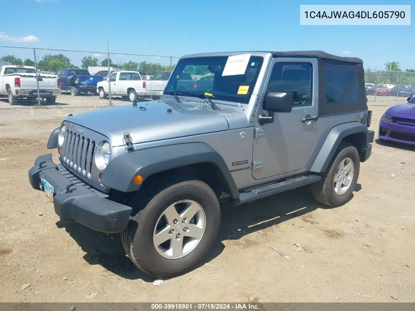 1C4AJWAG4DL605790 2013 Jeep Wrangler Sport