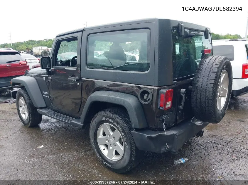 2013 Jeep Wrangler Sport VIN: 1C4AJWAG7DL682394 Lot: 39937246