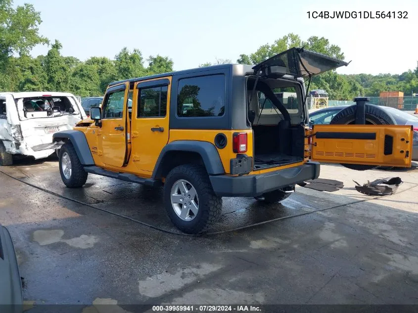 2013 Jeep Wrangler Unlimited Sport VIN: 1C4BJWDG1DL564132 Lot: 39959941