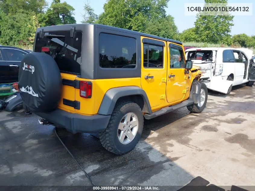 2013 Jeep Wrangler Unlimited Sport VIN: 1C4BJWDG1DL564132 Lot: 39959941