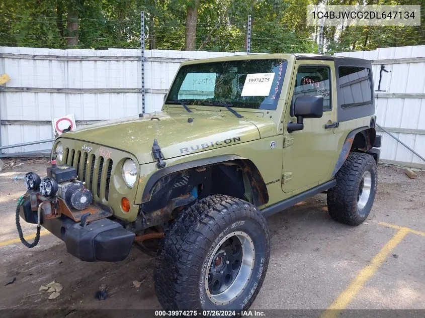 1C4BJWCG2DL647134 2013 Jeep Wrangler Rubicon