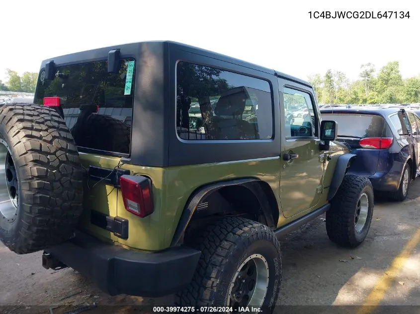 1C4BJWCG2DL647134 2013 Jeep Wrangler Rubicon