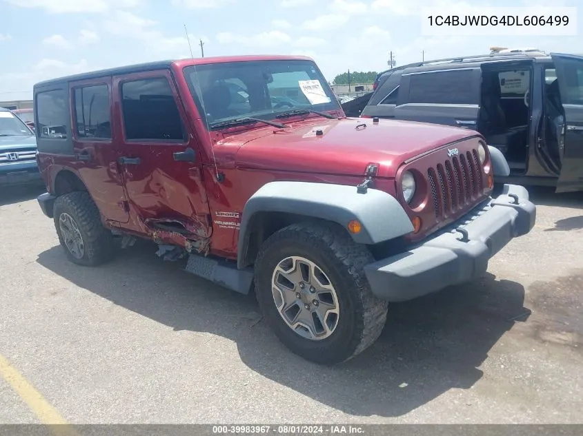 2013 Jeep Wrangler Unlimited Sport VIN: 1C4BJWDG4DL606499 Lot: 39983967