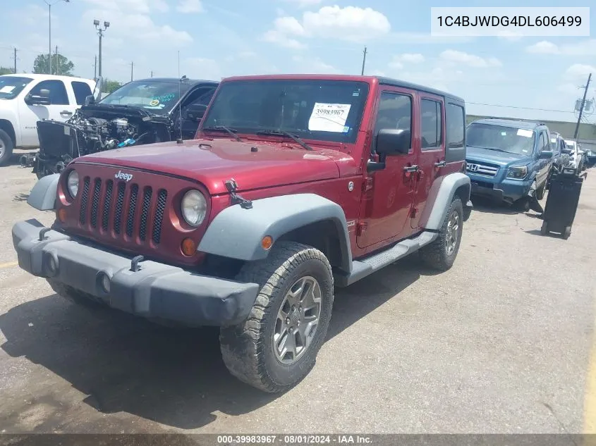 2013 Jeep Wrangler Unlimited Sport VIN: 1C4BJWDG4DL606499 Lot: 39983967