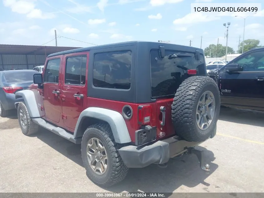 1C4BJWDG4DL606499 2013 Jeep Wrangler Unlimited Sport