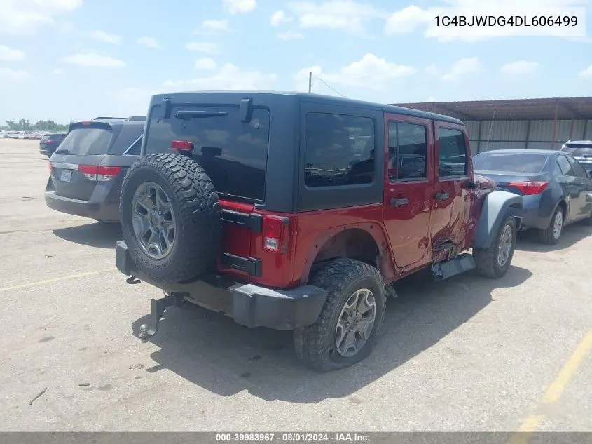 2013 Jeep Wrangler Unlimited Sport VIN: 1C4BJWDG4DL606499 Lot: 39983967