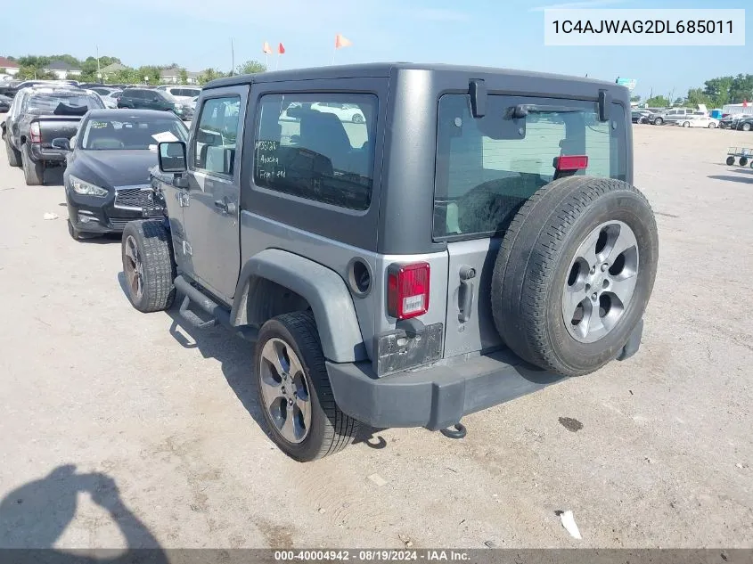 1C4AJWAG2DL685011 2013 Jeep Wrangler Sport