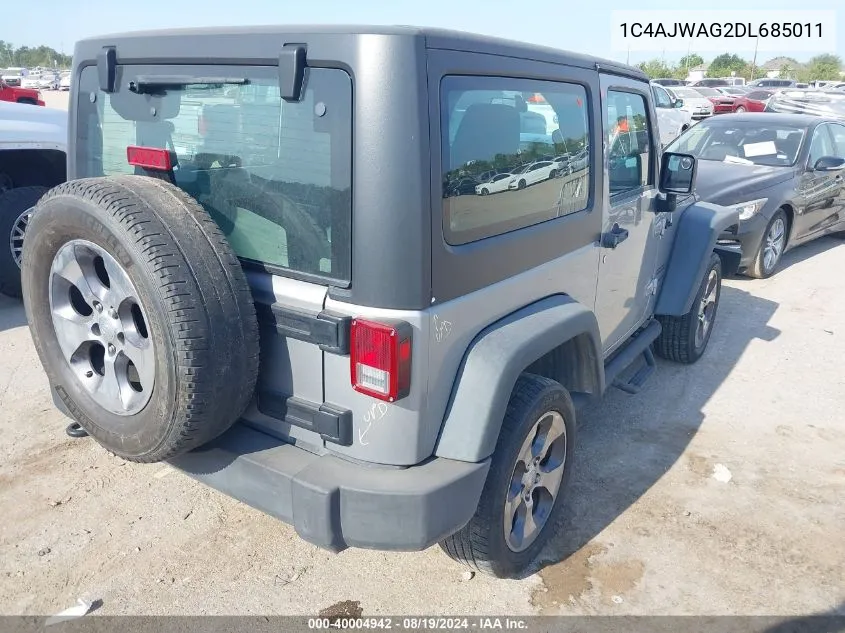 1C4AJWAG2DL685011 2013 Jeep Wrangler Sport